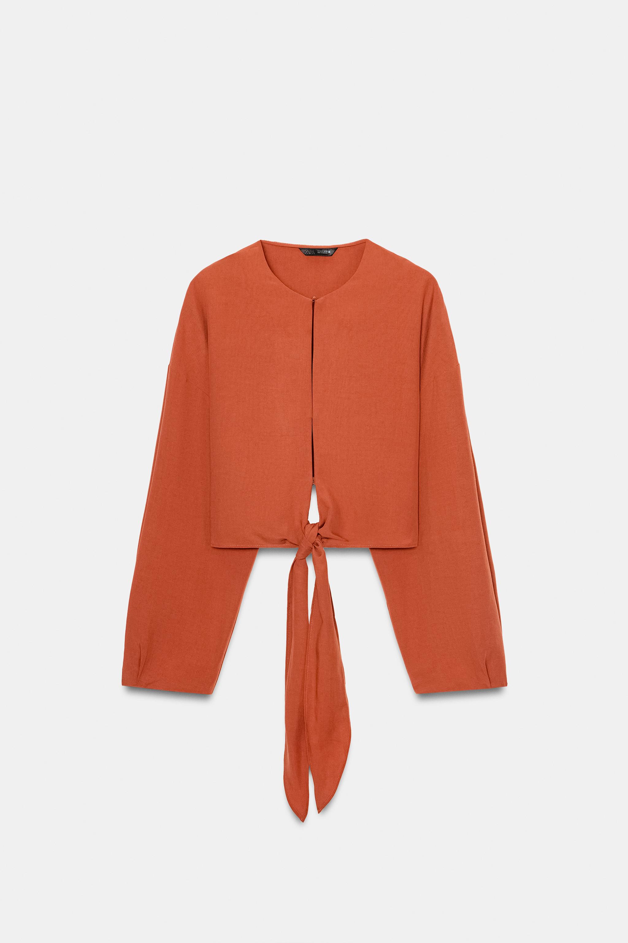CROPPED TIE TOP
